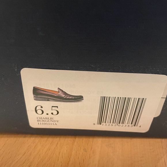Jack Erwin "Charlie" Burgundy Penny Loafer  NIB - Picture 6 of 9